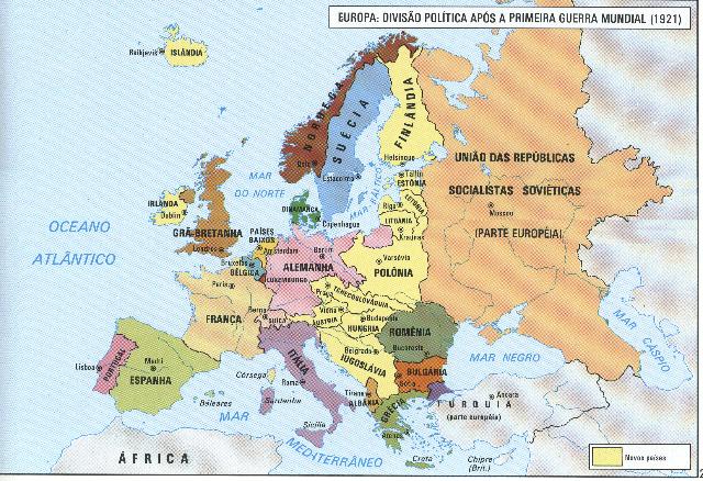 mapa de europa. Mapa da Europa
